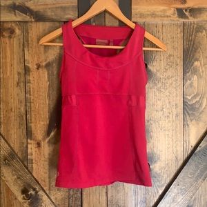 Athleta pink workout tank top with built in bra!